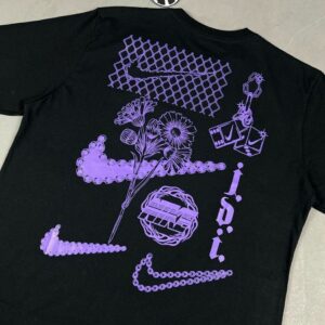 CAMISETA NIKE JUST DO IT FLOWERS (PRETA)